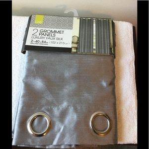 Luxury Faux Silk Grommet Panels